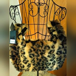 Faux fur handbag